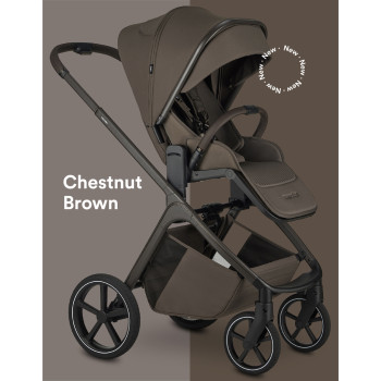 EASYWALKER Kočík kombinovaný Zoey Chestnut Brown + CBX By CYBEX Aton B2 i-Size + základňa