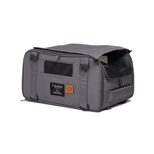 FIKAGO Nosič cestovný pre psov a mačky Truffle Grey