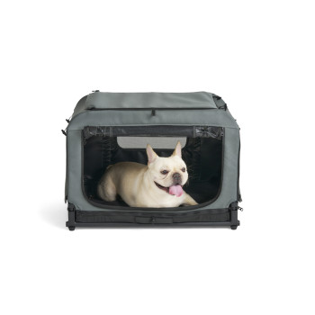 FIKAGO Skladacia kennel prepravka Queen S Green