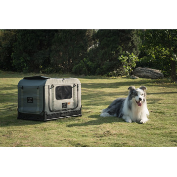 FIKAGO Skladacia kennel prepravka Queen S Green