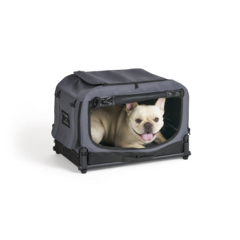 FIKAGO Skladacia kennel prepravka Queen XS Grey