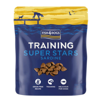 FISH4DOGS Maškrty pre psov TRAINING sardinka 150 g