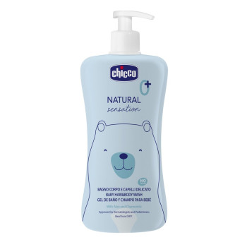 CHICCO Sprchový gél 2v1 na telo a vlasy s aloe a kamilkou Natural Sensation 500ml, 0m+
