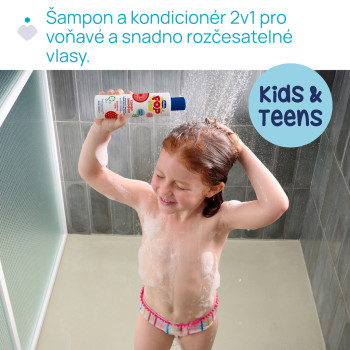 CHICCO Šampón a kondicionér Comby Strawberry POP pre deti a teenagerov 250ml