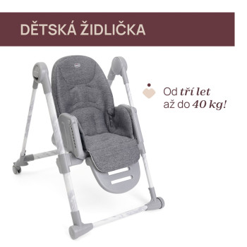 CHICCO Stolička jedálenská Polly Armonia - Carrara