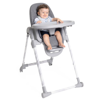 CHICCO Stolička jedálenská Polly Armonia - Carrara + Hrazdička Rainbow