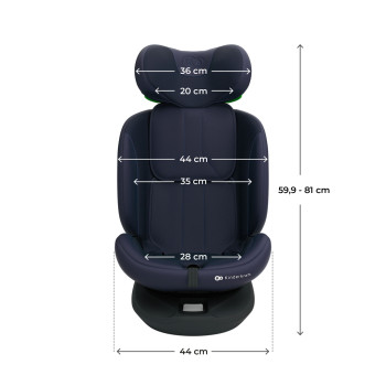 KINDERKRAFT Autosedačka i-Grow 2 Plus (40-150 cm) Navy