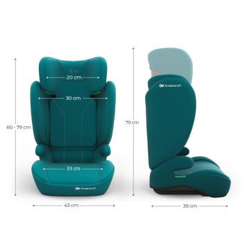 KINDERKRAFT Autosedačka i-Spark 2 Plus i-Size (100-150 cm) Green