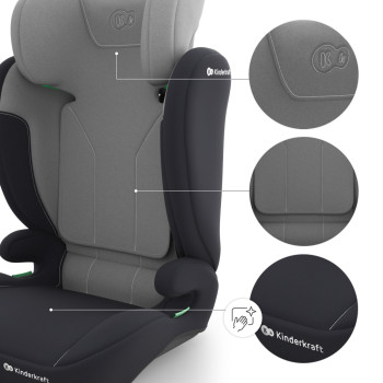 KINDERKRAFT Autosedačka i-Spark 2 Plus i-Size (100-150 cm) Grey