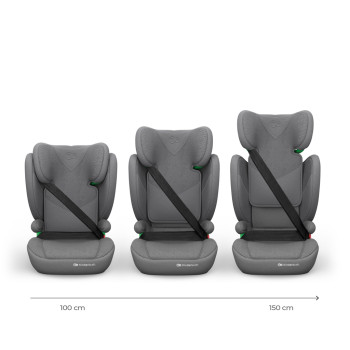 KINDERKRAFT Autosedačka Junior Fix 2 Plus (100-150 cm) Grey