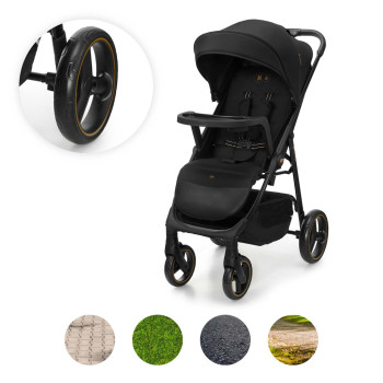 KINDERKRAFT Kočík športový Trig 3 Tray Onyx Black