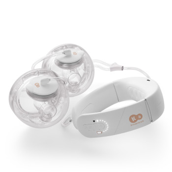 KINDERKRAFT Odsávačka materského mlieka s funkciou ohrevu krku Double Hands-free Gentleneste
