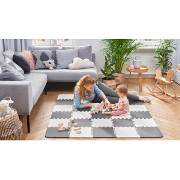 KINDERKRAFT Podložka penová puzzle Luno 150 x 180 cm Yellow, 30 ks