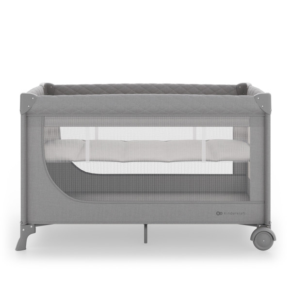KINDERKRAFT Postieľka cestovná Leody Up Grey