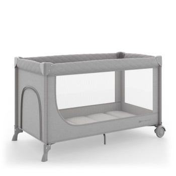 KINDERKRAFT Postieľka cestovná Leody Up Grey s príslušenstvom