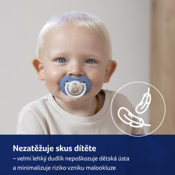 LOVI Cumlík silikónový dynamický 0-6m 2ks Night&Day
