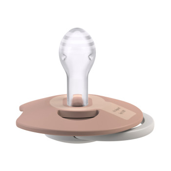 LOVI Cumlík svietiaci silikónový dynamický Prime 18m+ 2ks Ivory/Blush