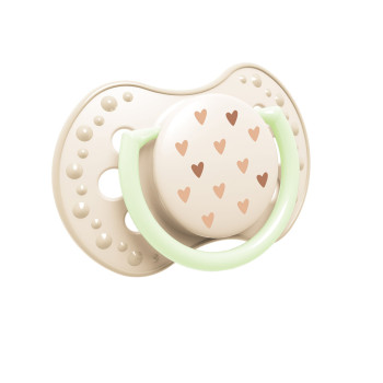 LOVI Cumlík svietiaci silikónový dynamický Teddy love 6-18m 2ks