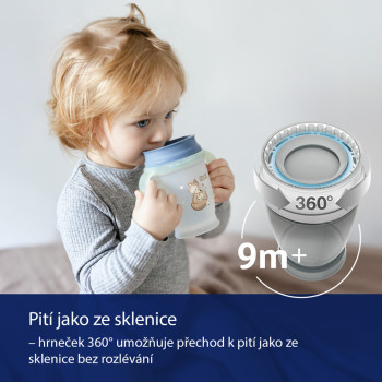 LOVI Hrnček 360° Night&Day 250ml líška