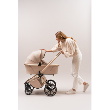 MUUVO SET Kočík 4v1 Quick Boho Beige set + CBX By CYBEX Aton B2 i-Size + základňa