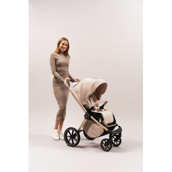 MUUVO SET Kočík 4v1 Quick Boho Beige set + CBX By CYBEX Aton B2 i-Size + základňa