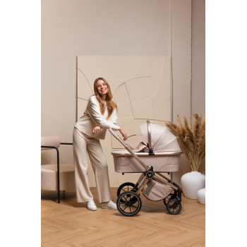 MUUVO SET Kočík 4v1 Quick Boho Beige set + CBX By CYBEX Aton B2 i-Size + základňa