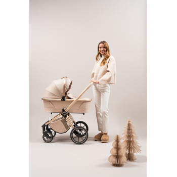 MUUVO SET Kočík 4v1 Quick Boho Beige set + CBX By CYBEX Aton B2 i-Size + základňa