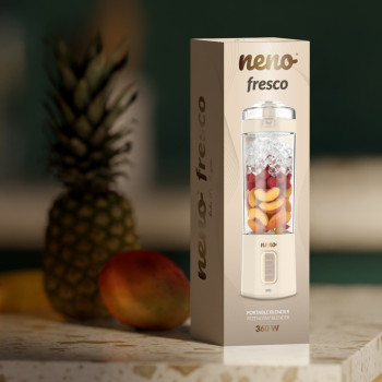 NENO Mixér Fresco prenosný bezdrôtový Power Blend na smoothie, 700 ml, 360 W, USB-C