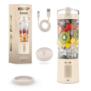 NENO Mixér Fresco prenosný bezdrôtový Power Blend na smoothie, 700 ml, 360 W, USB-C