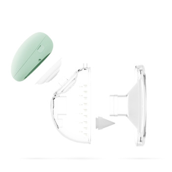 NENO Odsávačka mlieka Ovio Twin Duo bezdrôtová hands-free mušľová 3-fázová s aplikáciou, 2 × 180 ml