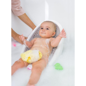 OK BABY Lehátko do vane skladacie mäkké protišmykové Jelly 0–8m Grey