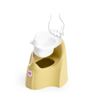 OK BABY Nočník ergonomický Pasha s vyberateľnou nádobou Lemon