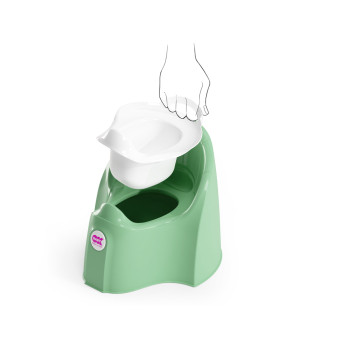 OK BABY Nočník ergonomický Pasha s vyberateľnou nádobou Mint