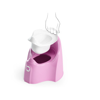 OK BABY Nočník ergonomický Pasha s vyberateľnou nádobou Pink