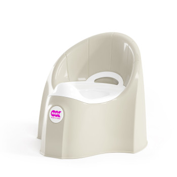 OK BABY Nočník ergonomický Pasha s vyberateľnou nádobou White