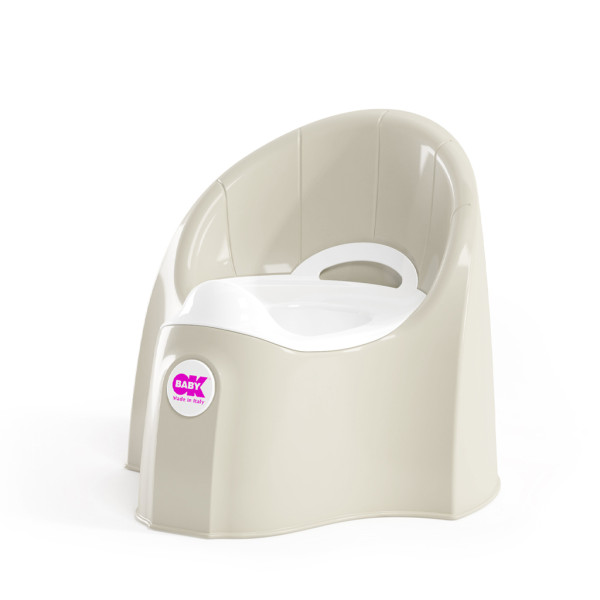 OK BABY Nočník ergonomický Pasha s vyberateľnou nádobou White
