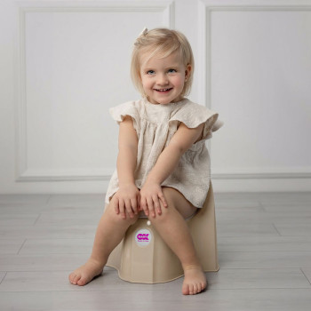 OK BABY Nočník ergonomický Pasha s vyberateľnou nádobou White