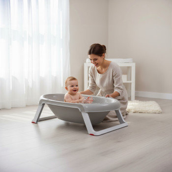 OK BABY Vanička skladacia protišmyková Onda Slim 0–12m Pink