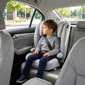 PETITE&MARS Autosedačka Astor Pro i-Size Gentle Grey 100-150 cm (15-36 kg)