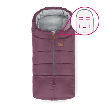 PETITE&MARS Fusak nastaviteľný 3v1 Jibot Horizontal Mysterious Plum