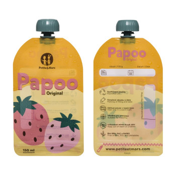 PETITE&MARS Kapsička na jedlo Papoo Original 1+1 ZADARMO