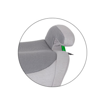 PETITE&MARS Podsedák Optimus Pro i-Size Air Gentle Grey 125 - 150 cm (22-36 kg)