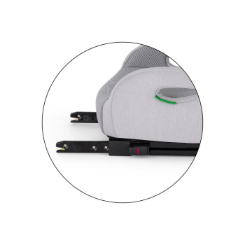 PETITE&MARS Podsedák Optimus Pro i-Size Air Gentle Grey 125 - 150 cm (22-36 kg)