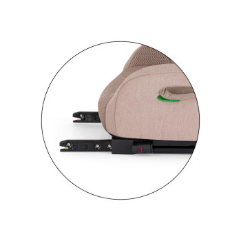 PETITE&MARS Podsedák Optimus Pro i-Size Air Tan Brown 125 - 150 cm (22-36 kg)