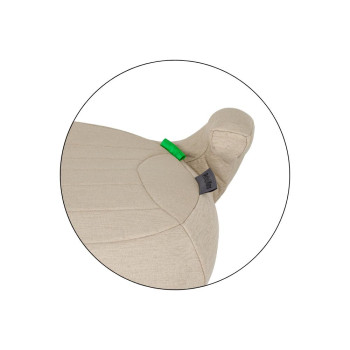 PETITE&MARS Podsedák Zuno Sage Beige 125 - 150 cm (22-36 kg)