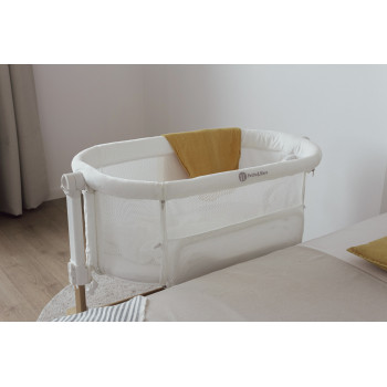 PETITE&MARS Postieľka detská polohovateľná s funkciou kolísky Glory 2v1 Mocha Beige