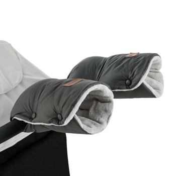 PETITE&MARS Rukávnik / rukavice Jasie na kočík Charcoal Grey
