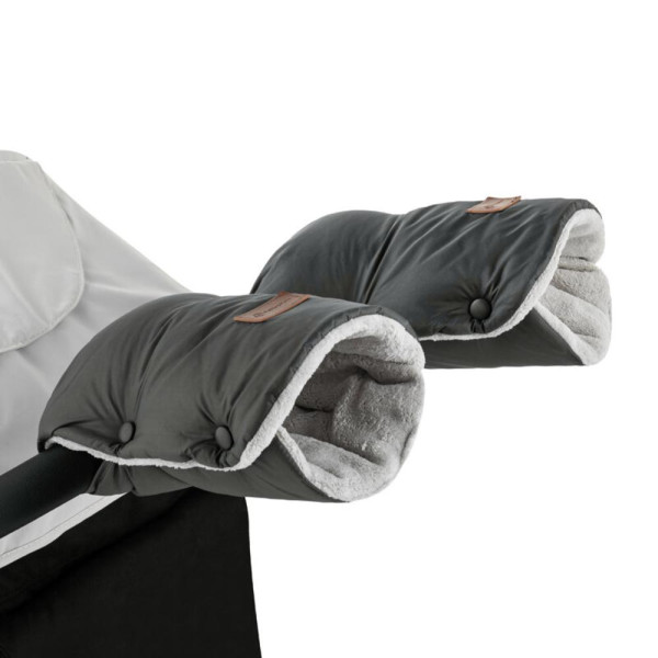 PETITE&MARS Rukávnik / rukavice Jasie na kočík Charcoal Grey