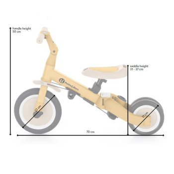 PETITE&MARS Trojkolka multifunkčná 5v1 Turbo Plus Desert Sand