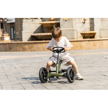 QPLAY Štvorkolka Go Kart Army Green, 3r+